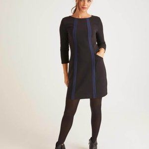 Boden Anita Ottoman Tunic - Black/Navy 20/22 L